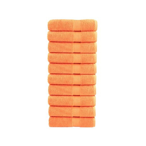 Shumee Premium 10 ks oranžové 100 × 150 cm 600 g/m2 100 % bavlna, 137385