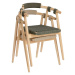 Záhradná stolička z eukalyptového dreva s béžovým výpletom Kave Home Majela