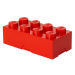 LEGO® box na desiatu 8 - červená  100 x 200 x 75 mm