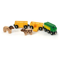 Brio Poľnohospodársky vlak pre prepravu zvierat s 2 vagónikmi