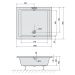 POLYSAN - DEEP hlboká sprchová vanička obdĺžnik 100x90x26cm, biela 72340