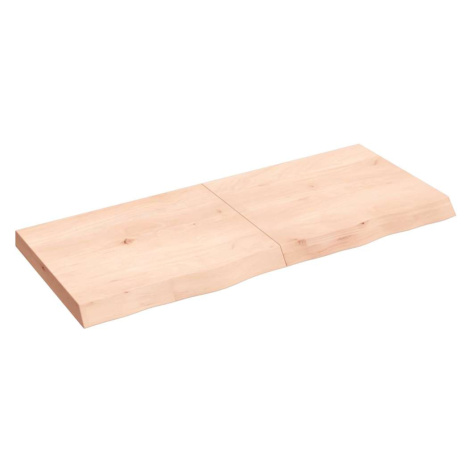 vidaXL Kúpeľňová doska 120x50x(2-6) cm neošetrený masív