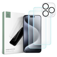 Ochranné sklo TECH-PROTECT SUPREME SET IPHONE 15 PRO CLEAR (9319456604719)