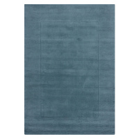 Kusový ručně tkaný koberec Tuscany Textured Wool Border Blue - 120x170 cm Flair Rugs koberce