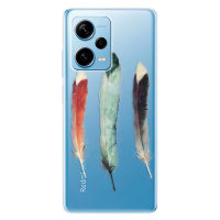 Odolné silikónové puzdro iSaprio - Three Feathers - Xiaomi Redmi Note 12 Pro+ 5G