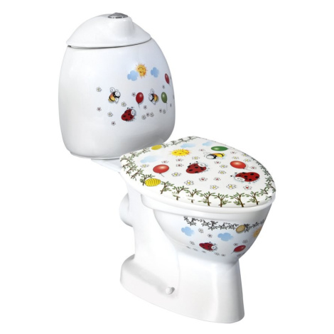 SAPHO - KID detské WC kombi vr.nádržky, zadný odpad, farebná potlač CK311.400.0F