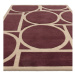 Tmavohnedý vlnený koberec 160x230 cm Metro Plum – Asiatic Carpets