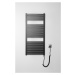 AQUALINE - TONDI-E elektrické vykurovacie teleso, rovné, 450x970 300 W, čierny mat DE456T
