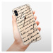 Plastové puzdro iSaprio - Handwriting 01 - black - iPhone XS