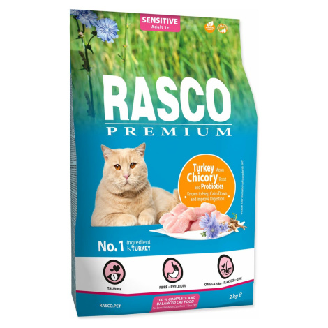 Krmivo Rasco Premium sensitive morka s koreňom čakanky a probiotikami 2kg