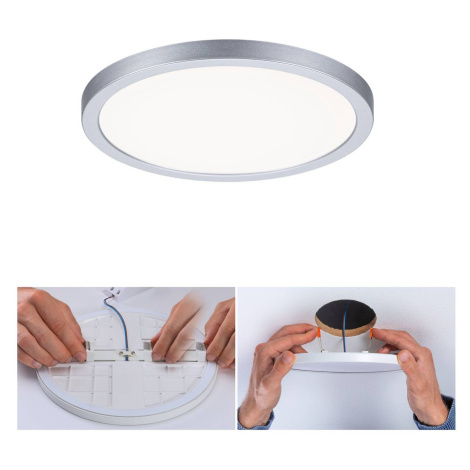 Paulmann LED panel Areo 4000K okrúhly chróm 17,5cm