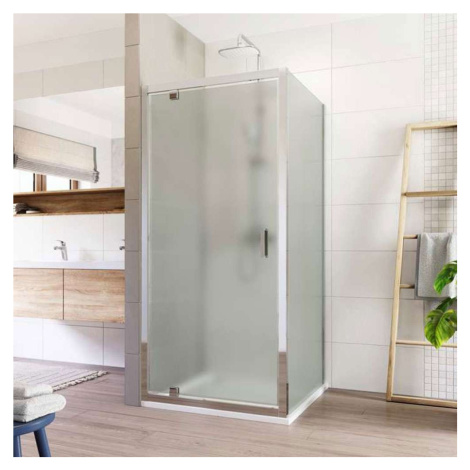 Mereo Sprchovací kút, Lima, štvorec, pivotový, 100x100 cm, chróm ALU, sklo Point CK86932K