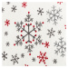 4Home Vianočné prestieradlo mikroflanel Snowflakes, 180 x 200 cm