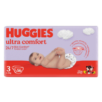 HUGGIES® Plienky jednorazové Ultra Comfort Jumbo 3 (4-9 kg), 56 ks