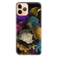 Odolné silikónové puzdro iSaprio - Dark Flowers - iPhone 11 Pro
