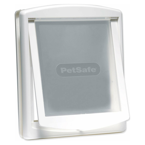 Dvierka PetSafe plastové s transparentným flapom biele, výrez 37x31,4cm