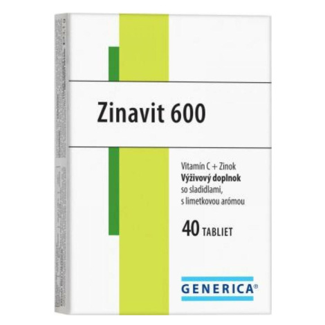 GENERICA Zinavit 600 limetka 40 tabliet