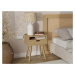 Benlemi Drevený nočný stolík v scandi štýle HYLLE prírodný Zvoľte kvalitu dreva: 2. Kombinácia d