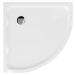 MEXEN - Flat sprchová vanička štvrťkruhová slim 100 x 100, biela 41101010