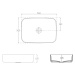 ISVEA - INFINITY RECTANGLE keramické umývadlo na dosku, 50x36cm, biela 10NF65050