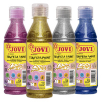 JOVI PREMIUM - Glitrové temperové farby 250 ml zelená 51717