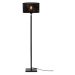 Čierna stojacia lampa s bambusovým tienidlom (výška 128 cm) Java – Good&amp;Mojo