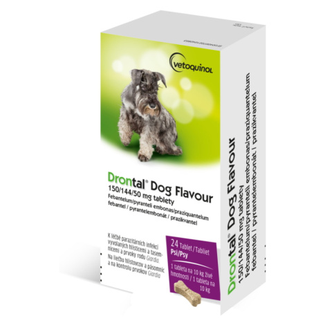 DRONTAL Dog Flavour 150/144/50 mg 24 tabliet