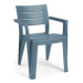 Modrá plastová záhradná stolička Julie – Keter