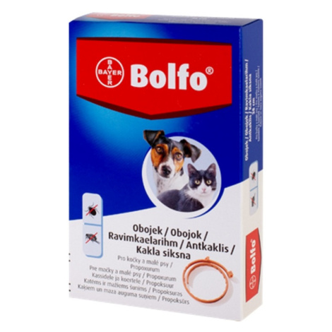 BOLFO medikovaný obojok pre mačky a malé psy 38 cm 1,234 g 1 kus