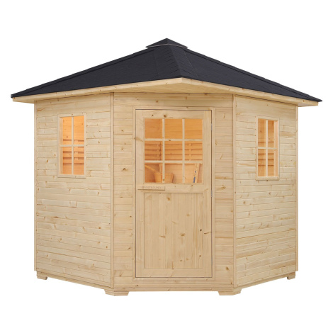 Juskys Vonkajšia sauna Eldur s 8 kW ohrievačom & príslušenstvom