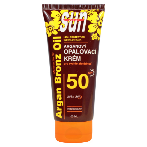 VIVACO SUN Arganový opaľovací krém OF50 tuba 100 ml