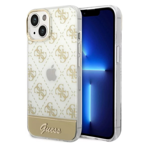 Kryt Guess GUHCP14MHG4MHG iPhone 14 Plus 6,7" gold hardcase 4G Pattern Script (GUHCP14MHG4MHG)