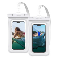 Spigen Aqua Shield Floating vodeodolné púzdro A610 2 Pack biele