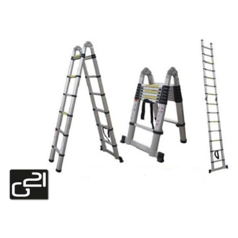 Teleskopický rebrík G21 GA-TZ16-5M štafle/rebrík – poškodený obal