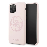 Kryt Guess iPhone 11 Pro Max light pink hard case Silicone 4G Tone On Tone (GUHCN65LS4GLP)