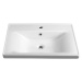 AQUALINE - SAVA 65 keramické umývadlo nábytkové 65x46cm, biela 2065