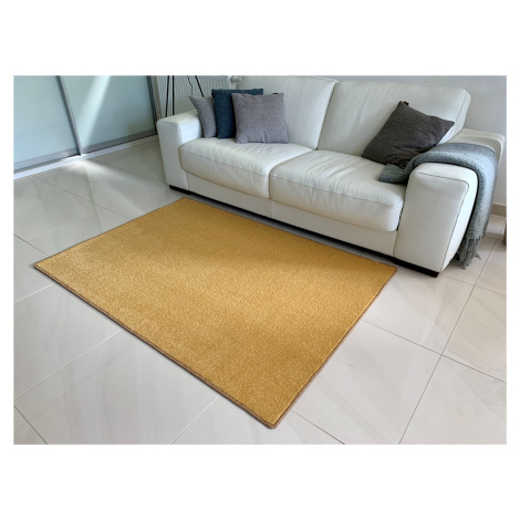 Kusový koberec Eton Exklusive žlutý - 57x120 cm Vopi koberce