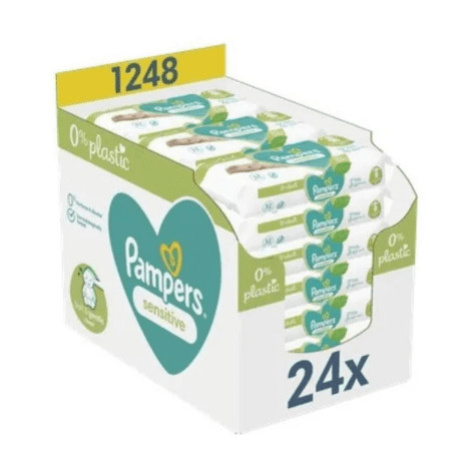PAMPERS Sensitive wipes box baby detské čistiace obrúsky 24 ks