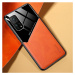 Samsung Galaxy A51 5G SM-A516F, silikónové puzdro, zadná strana z kože a plexiskla, stredne odol