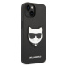 Karl Lagerfeld PU Saffiano Choupette Head Zadný Kryt pre iPhone 14 Max Black