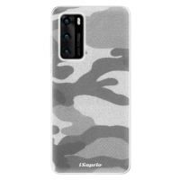 Odolné silikónové puzdro iSaprio - Gray Camuflage 02 - Huawei P40