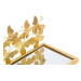 Nočný stolík v zlatej farbe Butterfly – Mauro Ferretti