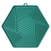 Podložka lízacia Epic Pet Lick&Snack hexagon svetlo zelený 17x15cm