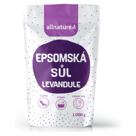 ALLNATURE Epsomská soľ Levanduľa 1000 g