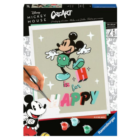 CreArt Disney Mickey Mouse H is for Happy