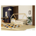 Benlemi Detská drevená posteľ domček SAFE 3v1 so zábranou a úložným šuplíkom Zvoľte farbu: Biela