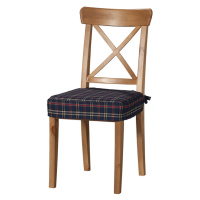 Dekoria Sedák na stoličku Ingolf, modro - červené káro, návlek na stoličku Inglof, Quadro, 142-6