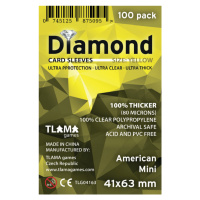 TLAMA games Obaly na karty Diamond Yellow: American Mini (41x63 mm)