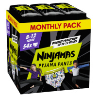 PAMPERS Nohavičky plienkové Ninjamas Pyjama Pants Kosmické lode, 54 ks, 8 rokov, 27kg-43kg