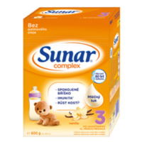 SUNAR Complex 3 vanilka batoľacie mlieko (+ mnostvo X600 g)